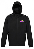 Unisex Black Hooded Softshell Jacket - Discontinued